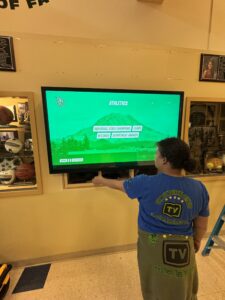 Professional cable management for school display installation