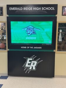 Emerald Ridge High School video display installation in Puyallup WA by ZehmTV